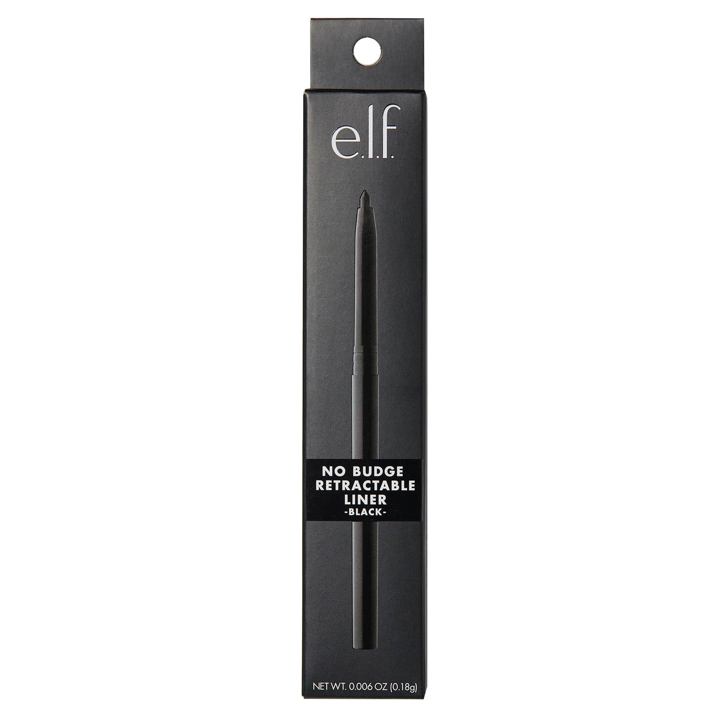 e.l.f. No Budge Retractable Eyeliner, Creamy, Ultra-Pigmented & Waterproof