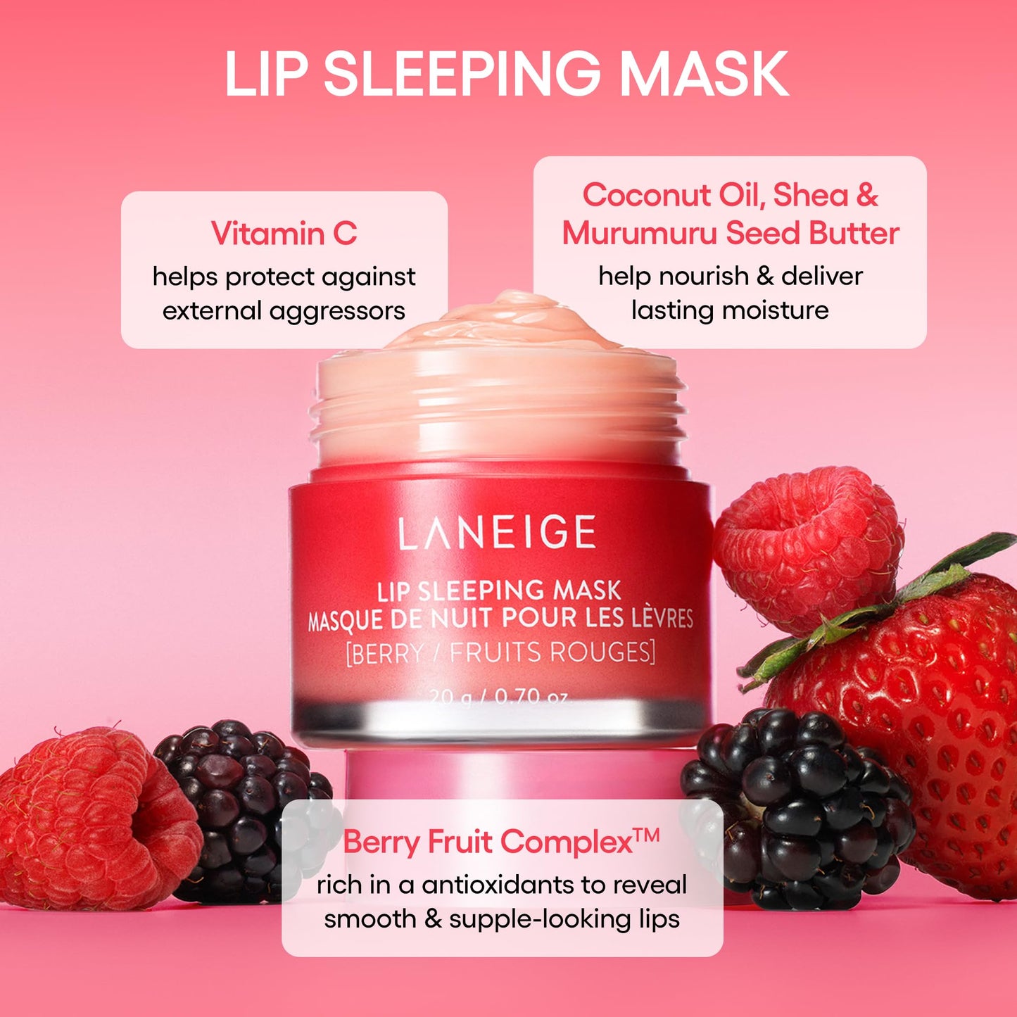 LANEIGE Lip Glowy Balm: Hydrate, Glossy, Lightweight, Moisturize & Tint with Shea Butter