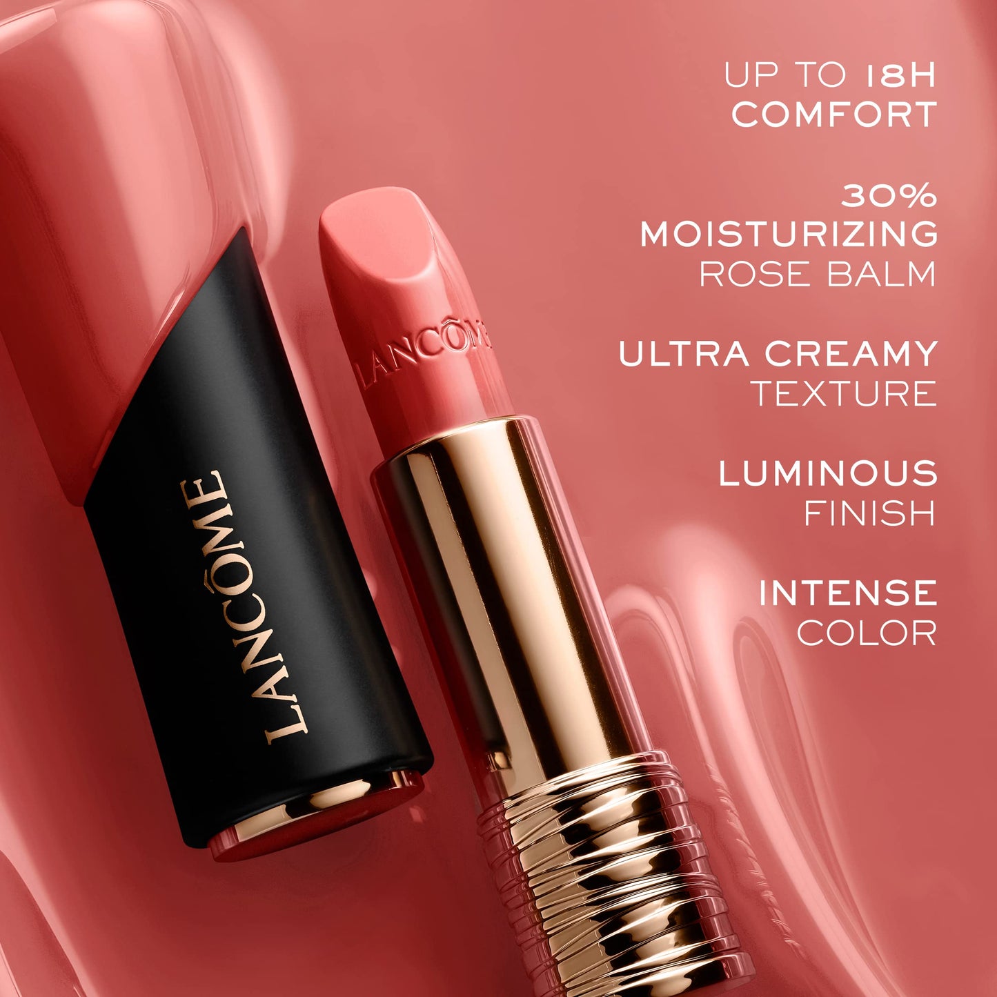 Lancôme L'Absolu Rouge Hydrating Cream Lipstick - Smudge-Resistant & Luminous Finish - Up To 18HR Comfort