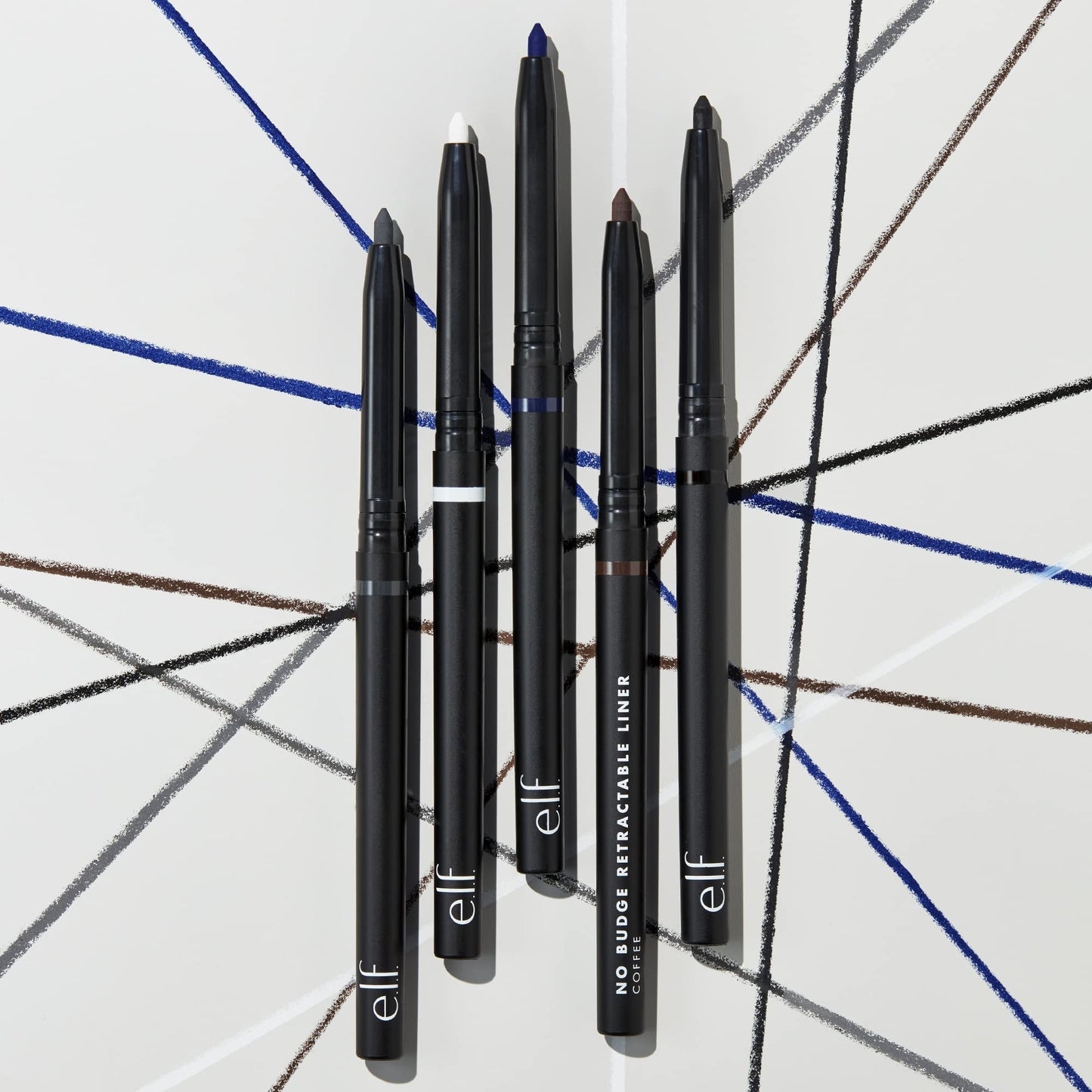 e.l.f. No Budge Retractable Eyeliner, Creamy, Ultra-Pigmented & Waterproof