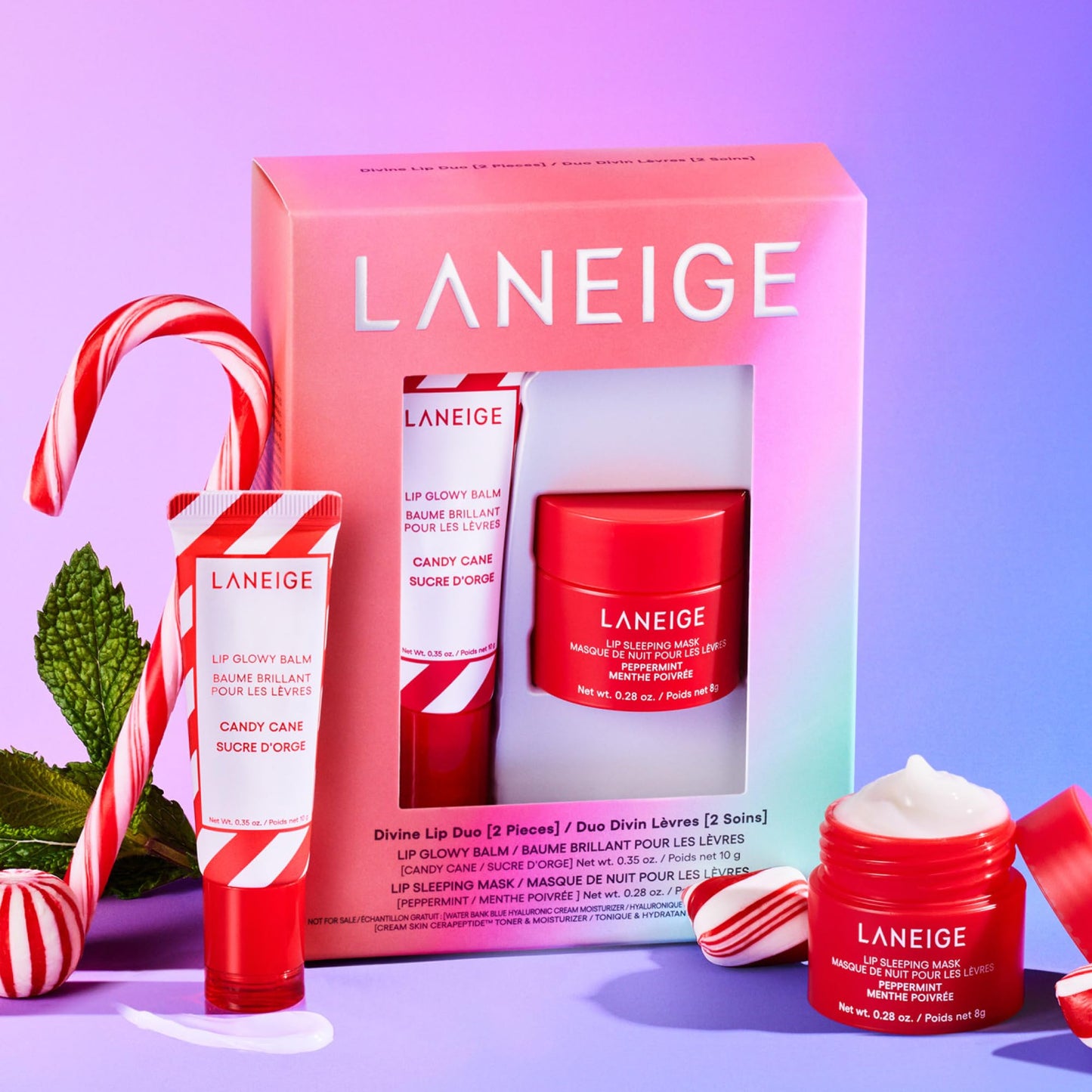 LANEIGE Lip Glowy Balm: Hydrate, Glossy, Lightweight, Moisturize & Tint with Shea Butter